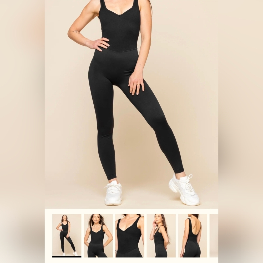 POPFLEX Black Sleeveless Jumpsuit